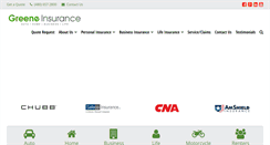 Desktop Screenshot of greeneinsurancegroup.com